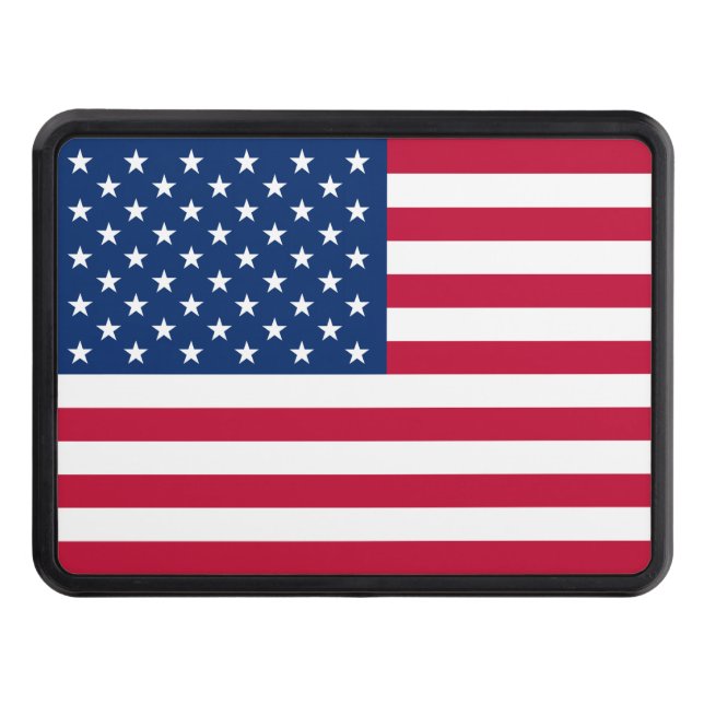 Patriotisk USA flagga Skydd För Dragkrok (Framsidan)