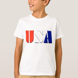 Patriotisk USA för ungar t-skjorta Tee