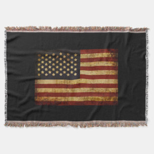 Patriotisk USA för vintageGrunge amerikanska Mysfilt