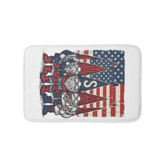 Patriotisk USA Gnom Trio Vintage Vektor Design_1 Badrumsmatta