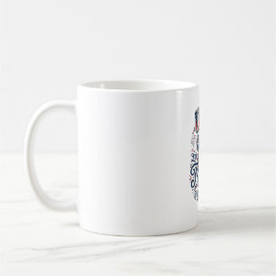 Patriotisk USA Låt frihetstangenter Vector skjorta Kaffemugg