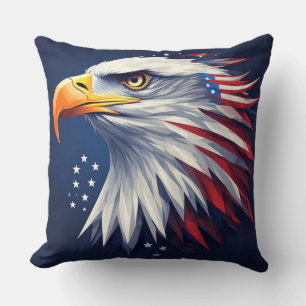 Patriotisk USA-örn full av stolthet och styrka Kudde