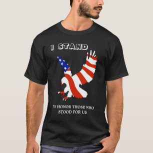 Patriotisk USA örn som jag står Tee