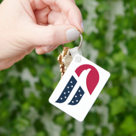 Patriotisk USA Örnvinge Nyckelring