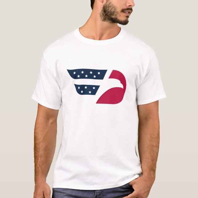 Patriotisk USA Örnvinge T Shirt (Framsida)