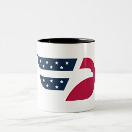 Patriotisk USA Örnvinge Två-Tonad Mugg