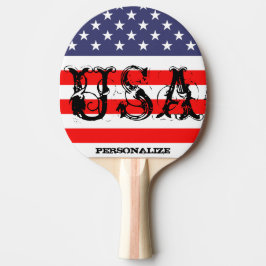Patriotisk USA pingpong paddlar med amerikanska Pingisracket