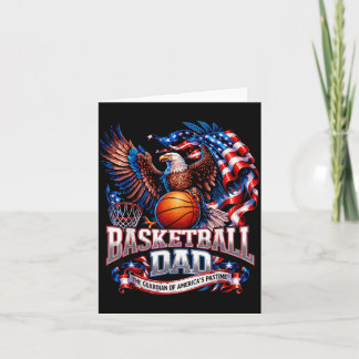 Patriotisk USA Retro Basketpappa Kort