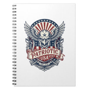 Patriotisk Vaktmask Frihet Militärt Inspirerad  Anteckningsbok
