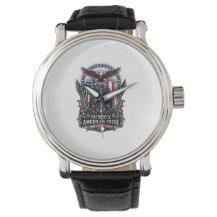 Patriotisk Vaktmask Frihet Militärt Inspirerad Armbandsur