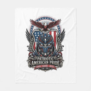 Patriotisk Vaktmask Frihet Militärt Inspirerad  Fleecefilt