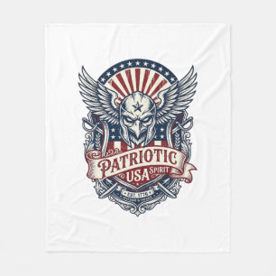 Patriotisk Vaktmask Frihet Militärt Inspirerad  Fleecefilt