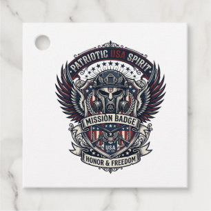 Patriotisk Vaktmask Frihet Militärt Inspirerad  Gåvor Etiketter