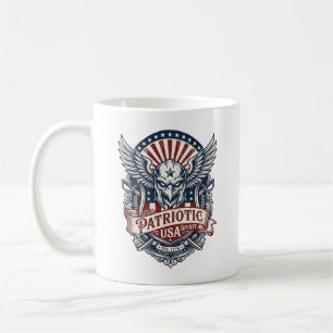 Patriotisk Vaktmask Frihet Militärt Inspirerad Kaffemugg