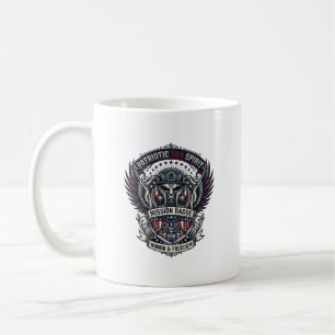 Patriotisk Vaktmask Frihet Militärt Inspirerad Kaffemugg