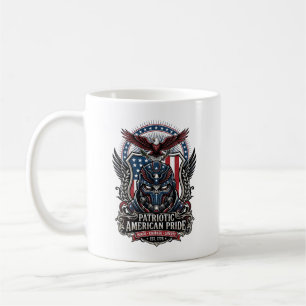 Patriotisk Vaktmask Frihet Militärt Inspirerad Kaffemugg