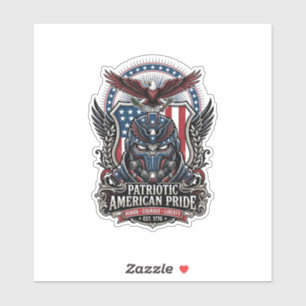 Patriotisk Vaktmask Frihet Militärt Inspirerad  Klistermärken