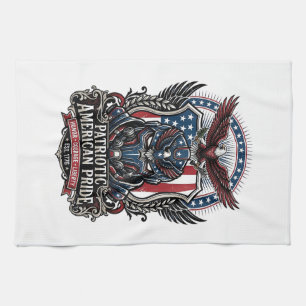 Patriotisk Vaktmask Frihet Militärt Inspirerad  Kökshandduk