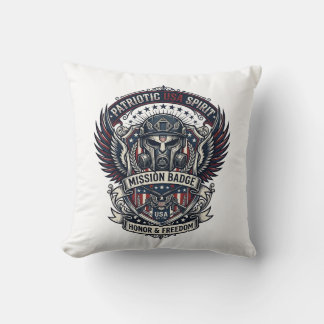 Patriotisk Vaktmask Frihet Militärt Inspirerad  Kudde