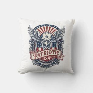 Patriotisk Vaktmask Frihet Militärt Inspirerad  Kudde