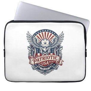 Patriotisk Vaktmask Frihet Militärt Inspirerad Laptop Fodral