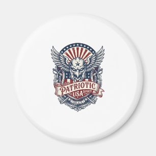 Patriotisk Vaktmask Frihet Militärt Inspirerad Magnet