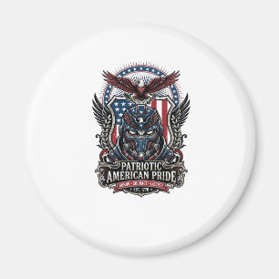 Patriotisk Vaktmask Frihet Militärt Inspirerad Magnet
