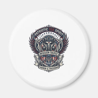 Patriotisk Vaktmask Frihet Militärt Inspirerad  Magnet