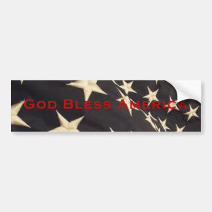 Patriotisk "välsigna digAmerika" bildekal