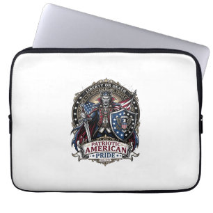 Patriotisk Vampyr Frihet Lord Skräck Monster Patr Laptop Fodral
