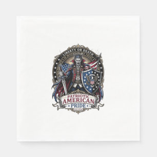 Patriotisk Vampyr Frihet Lord Skräck Monster Patr Pappersservett