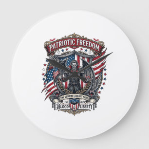Patriotisk Vampyr Frihet Lord Skräck Monster Patr Stor Klocka