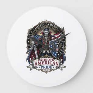 Patriotisk Vampyr Frihet Lord Skräck Monster Patr Stor Klocka