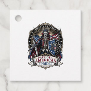 Patriotisk Vampyr Frihets Herre Skräck Monster Pat Gåvor Etiketter