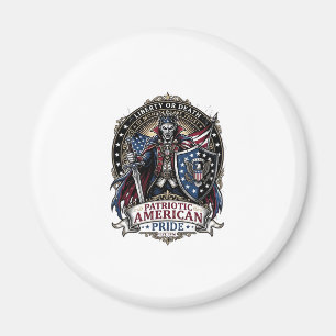 Patriotisk Vampyr Frihets Herre Skräck Monster Pat Magnet