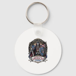 Patriotisk Vampyr Frihets Herre Skräck Monster Pat Nyckelring