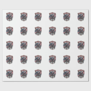 Patriotisk Vampyr Frihets Herre Skräck Monster Pat Presentpapper