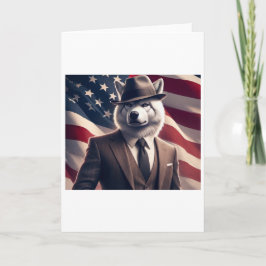 Patriotisk Varg Helgkort