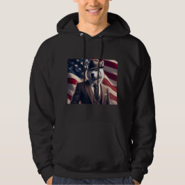 Patriotisk Varg Hoodie