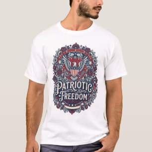 Patriotisk vårträdgård vektor grafisk t-shirt