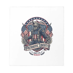 Patriotisk Varulv Patriot Skräck Monster Patriot  Anteckningsblock