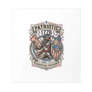 Patriotisk Varulv Patriot Skräck Monster Patriot  Anteckningsblock