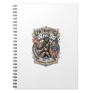 Patriotisk Varulv Patriot Skräck Monster Patriot  Anteckningsbok