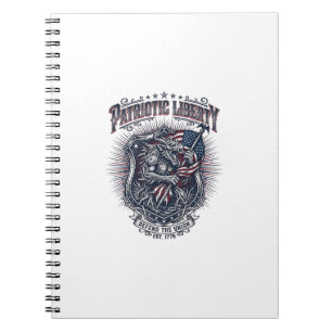 Patriotisk Varulv Patriot Skräck Monster Patriot  Anteckningsbok
