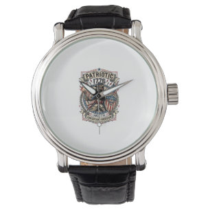 Patriotisk Varulv Patriot Skräck Monster Patriot Armbandsur