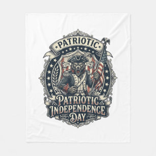Patriotisk Varulv Patriot Skräck Monster Patriot  Fleecefilt