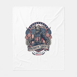 Patriotisk Varulv Patriot Skräck Monster Patriot  Fleecefilt