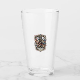 Patriotisk Varulv Patriot Skräck Monster Patriot Glaskopp