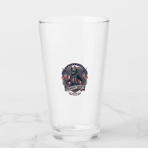 Patriotisk Varulv Patriot Skräck Monster Patriot Glaskopp