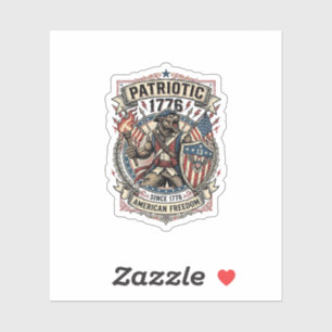 Patriotisk Varulv Patriot Skräck Monster Patriot  Klistermärken